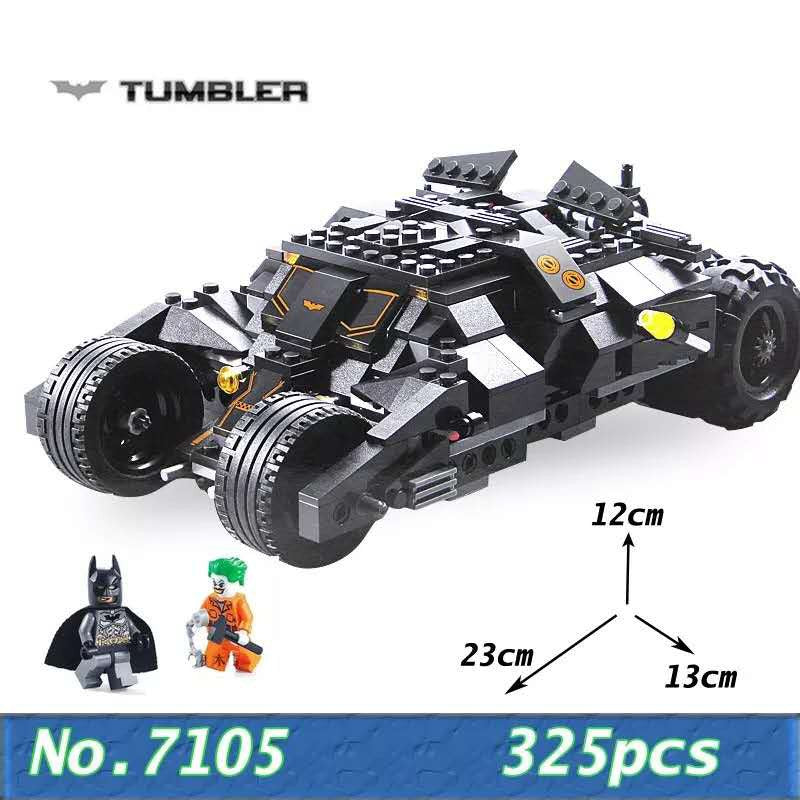 Super Hero Tumbler Chariot Building Bricks Set