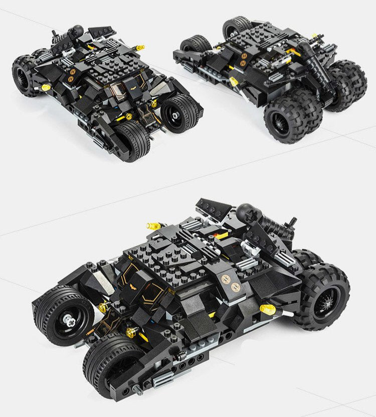 Super Hero Tumbler Chariot Building Bricks Set