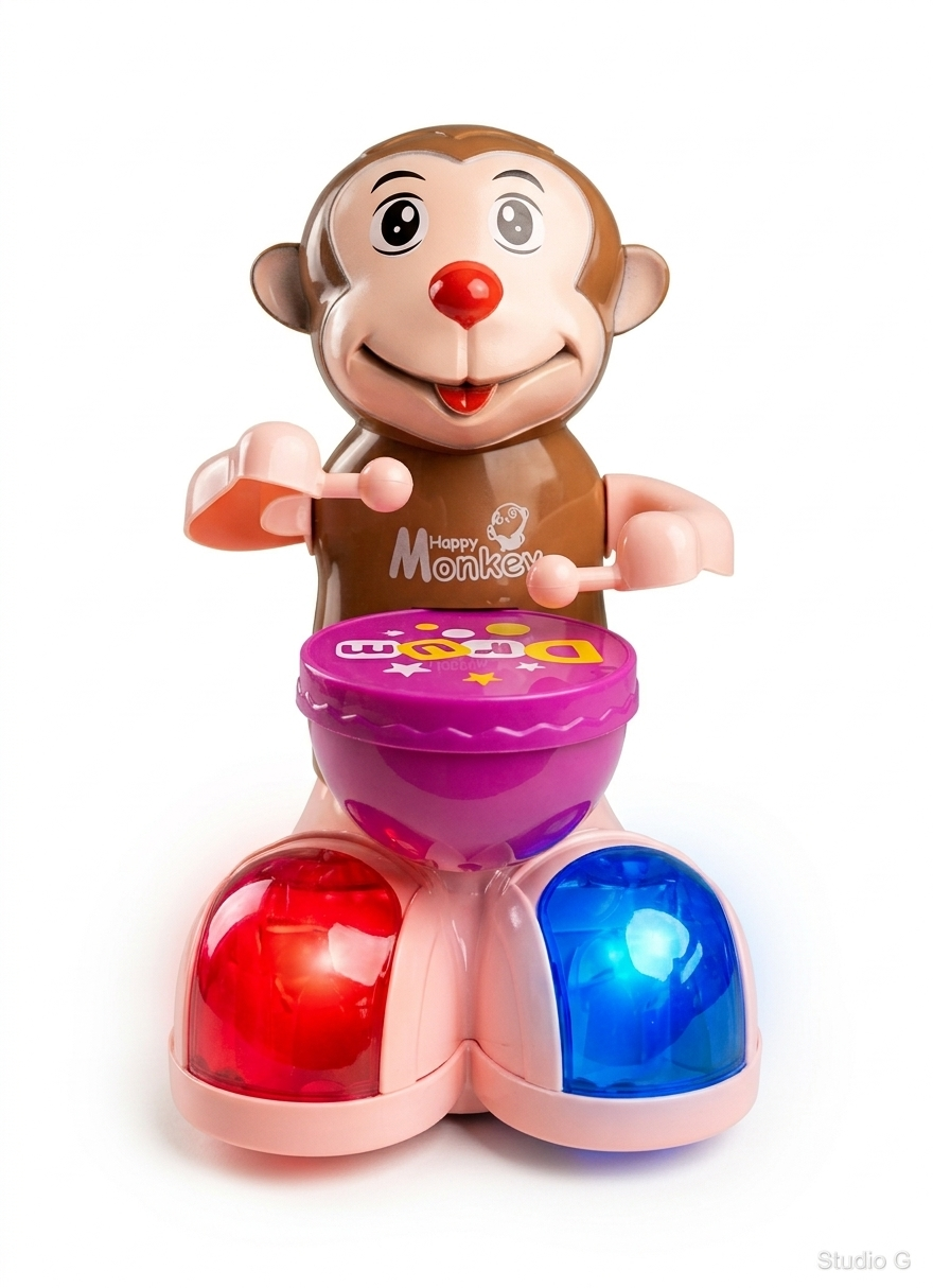 Funny Monkey Drummer Toy