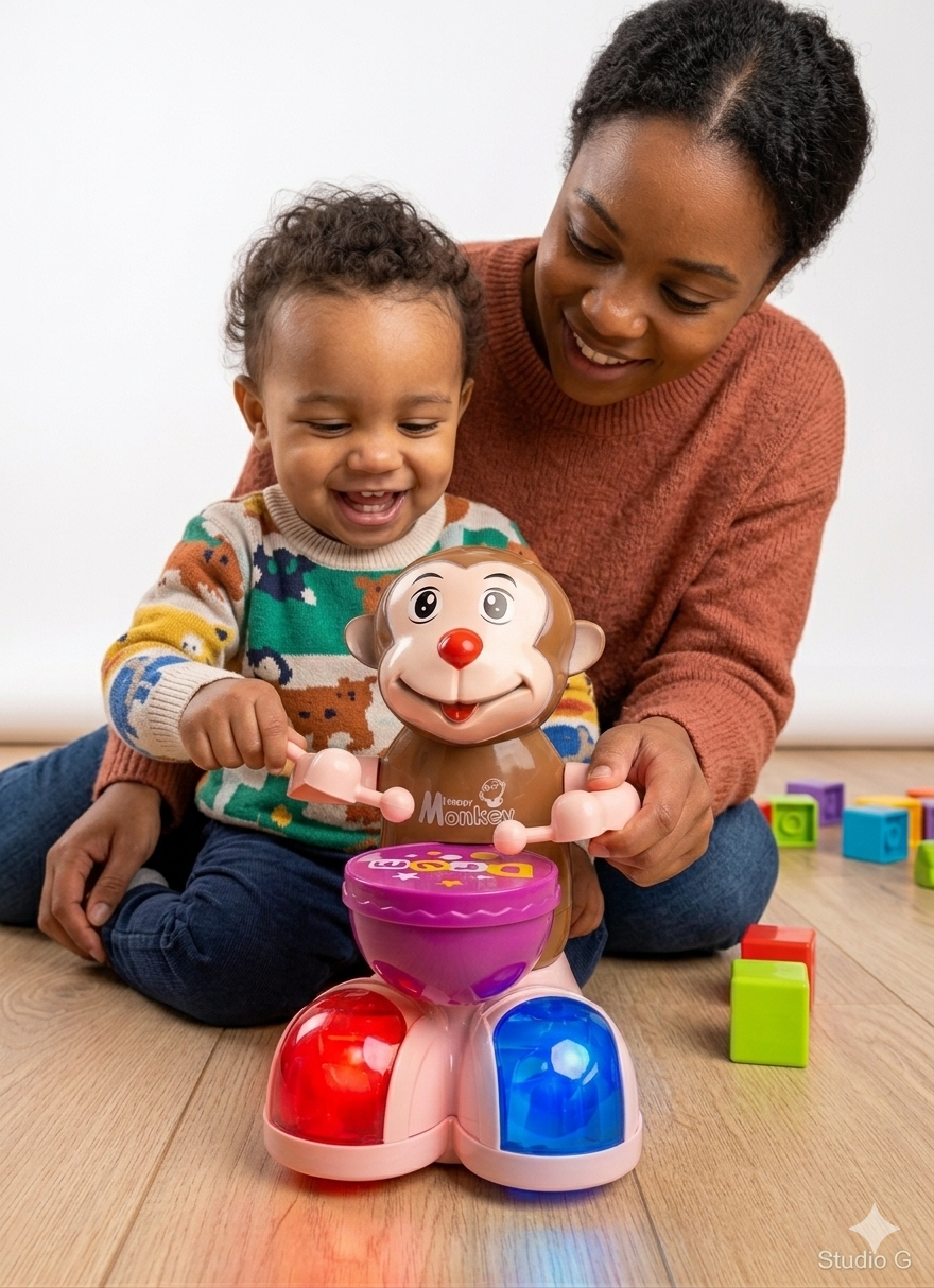 Funny Monkey Drummer Toy product image 3