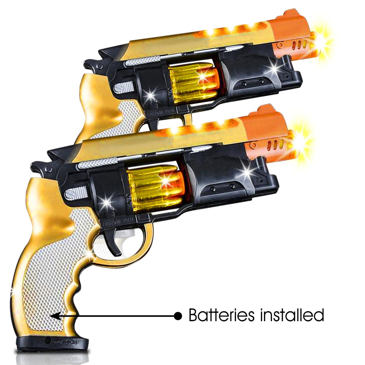 Superior Pistol LED Light & Sound Toy Revolver