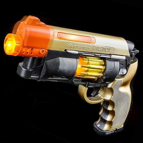 Superior Pistol LED Light & Sound Toy Revolver