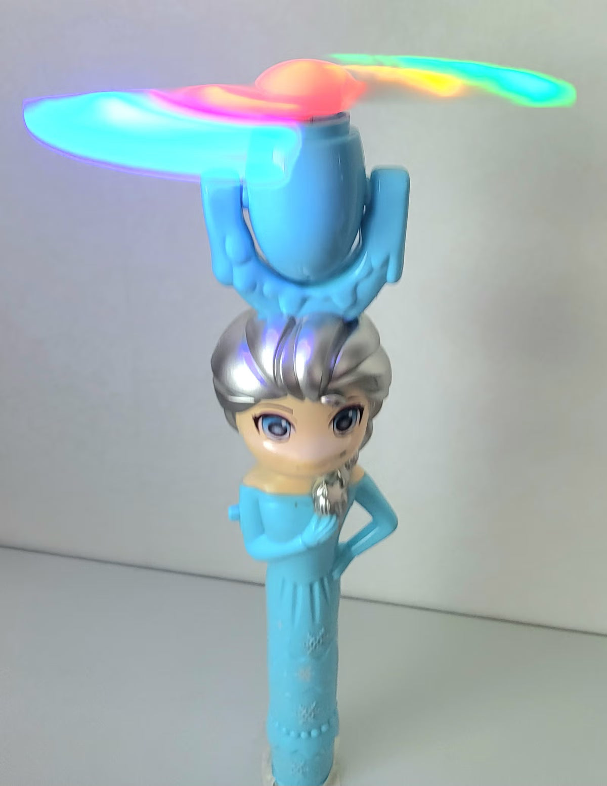 Frozen Ice Princess Light-Up Handheld Spinner Fan