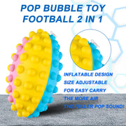 Inflatable Pop Bubble American Football Fidget Toy Set – product image 3