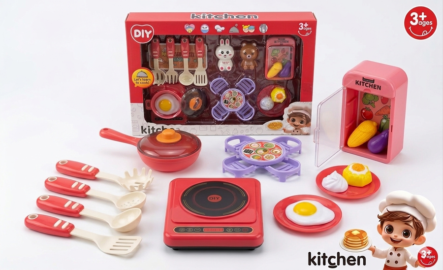 Kids' Simulation Kitchen Playset