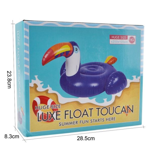 Luxe Float Toucan Inflatable Pool Ring