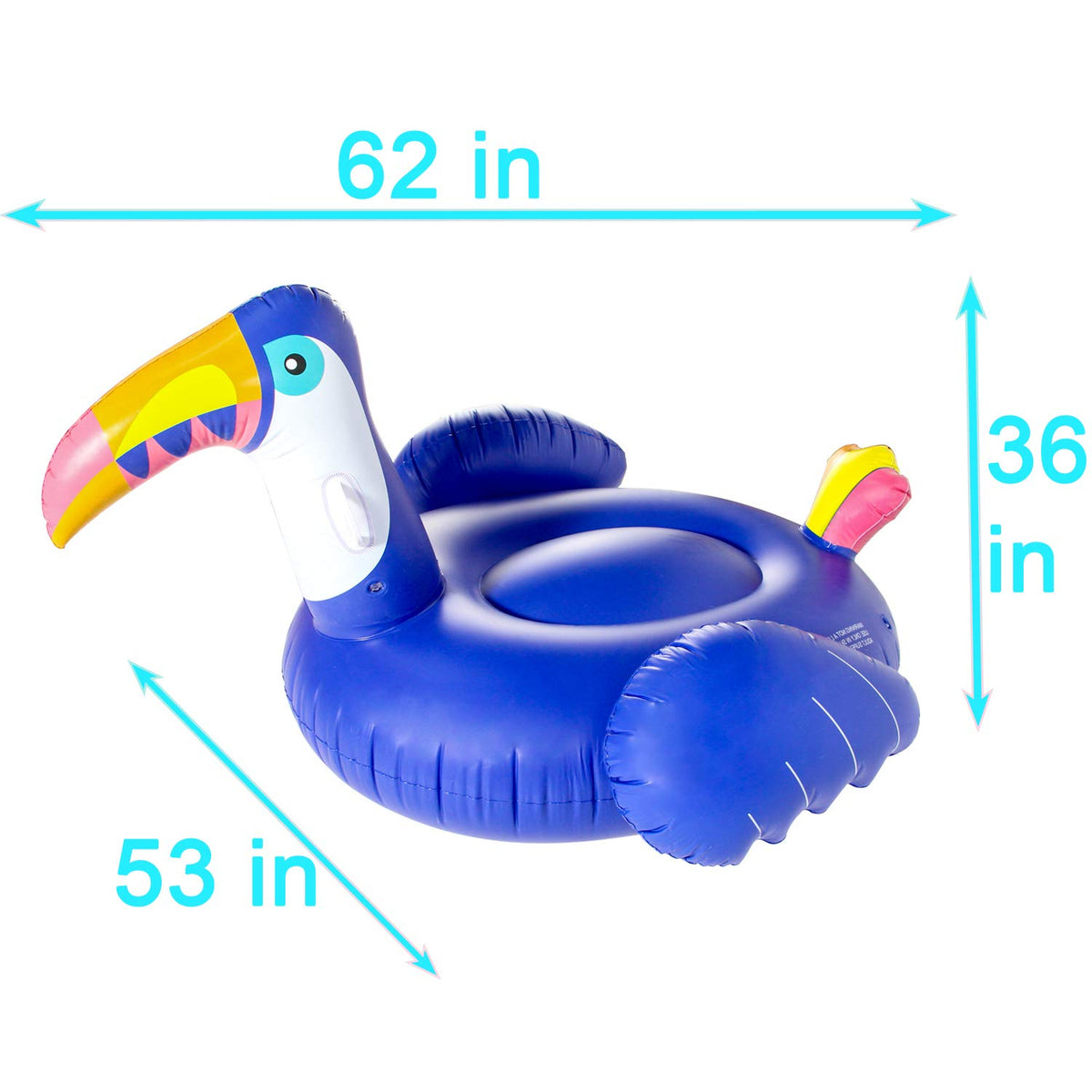 Luxe Float Toucan Inflatable Pool Ring
