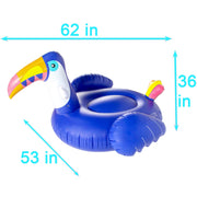 Luxe Float Toucan Inflatable Pool Ring – product image 3