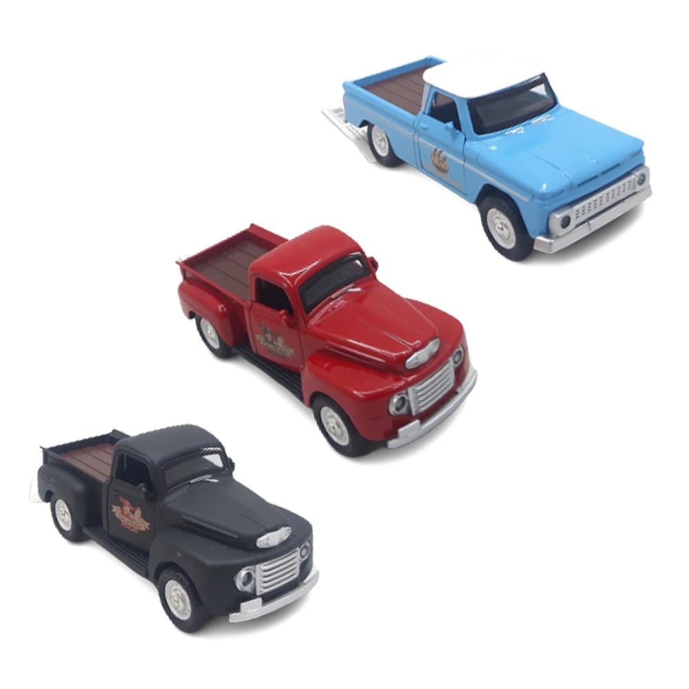 Vintage Classic Pickup Truck Die-Cast Model Set — 12-Piece