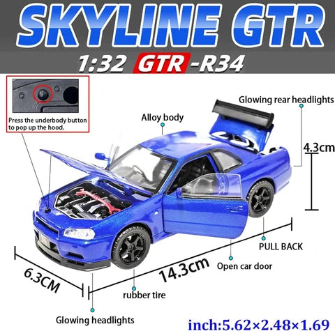 Nissan Skyline GT-R (R34) Die-Cast Model Set