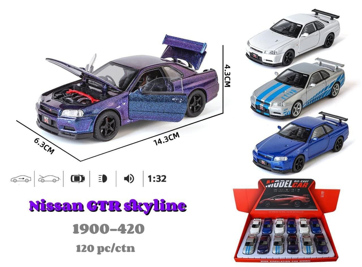 Nissan Skyline GT-R (R34) Die-Cast Model Set