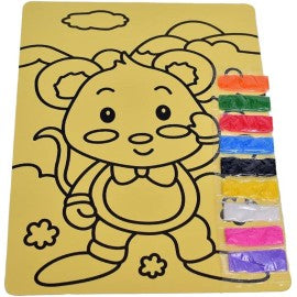 Kids DIY Colored Sand Painting Art Board Set