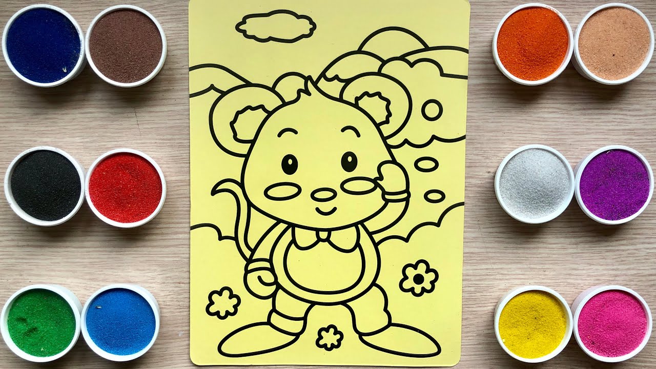 Kids DIY Colored Sand Painting Art Board Set