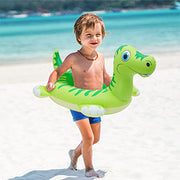 Kids Inflatable Dinosaur Swim Ring Pool Float