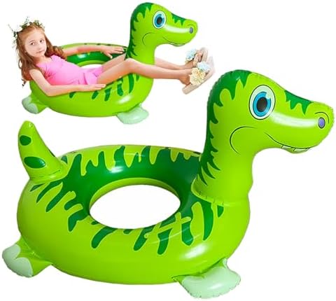 Kids Inflatable Dinosaur Swim Ring Pool Float