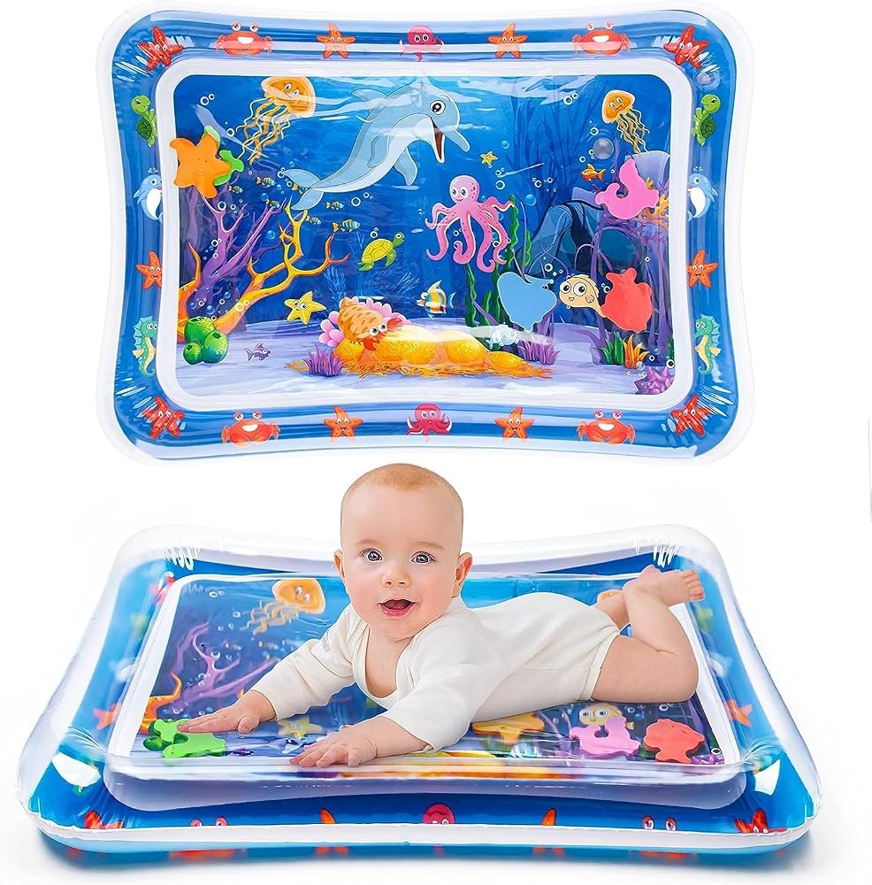 Inflatable Incline Tummy Time Water Play Mat