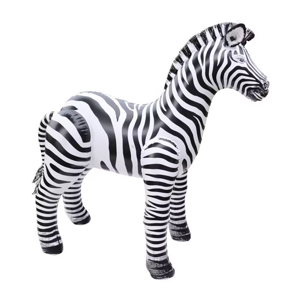 Realistic Lifesize Inflatable Standing Zebra Prop