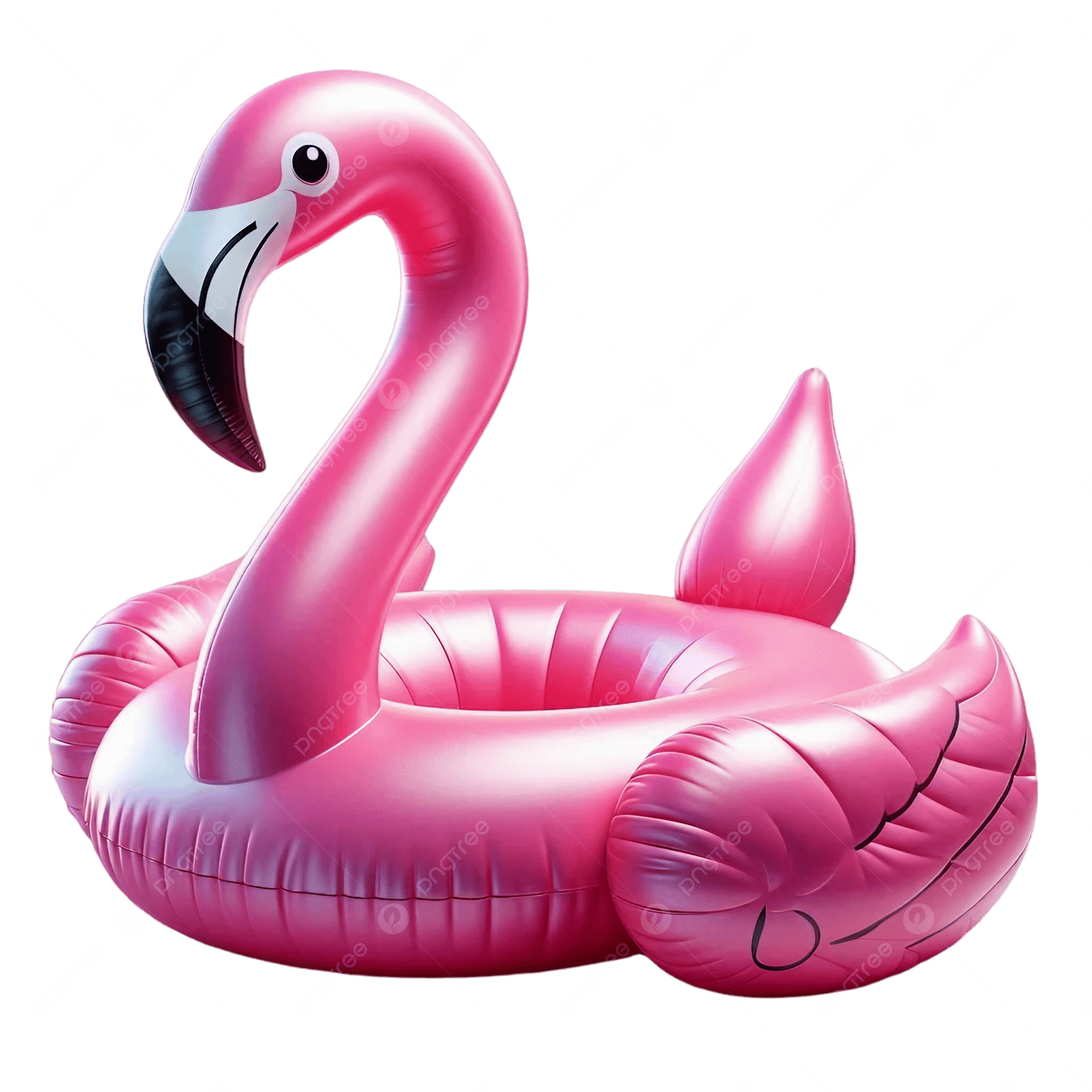 Inflatable Winged Pink Flamingo Swimming Tube Float