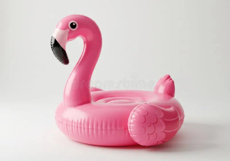 Inflatable Winged Pink Flamingo Swimming Tube Float