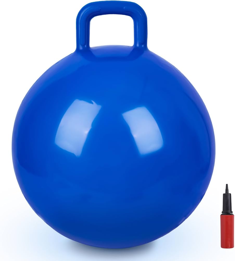 Inflatable Hopper Ball with Loop Handle