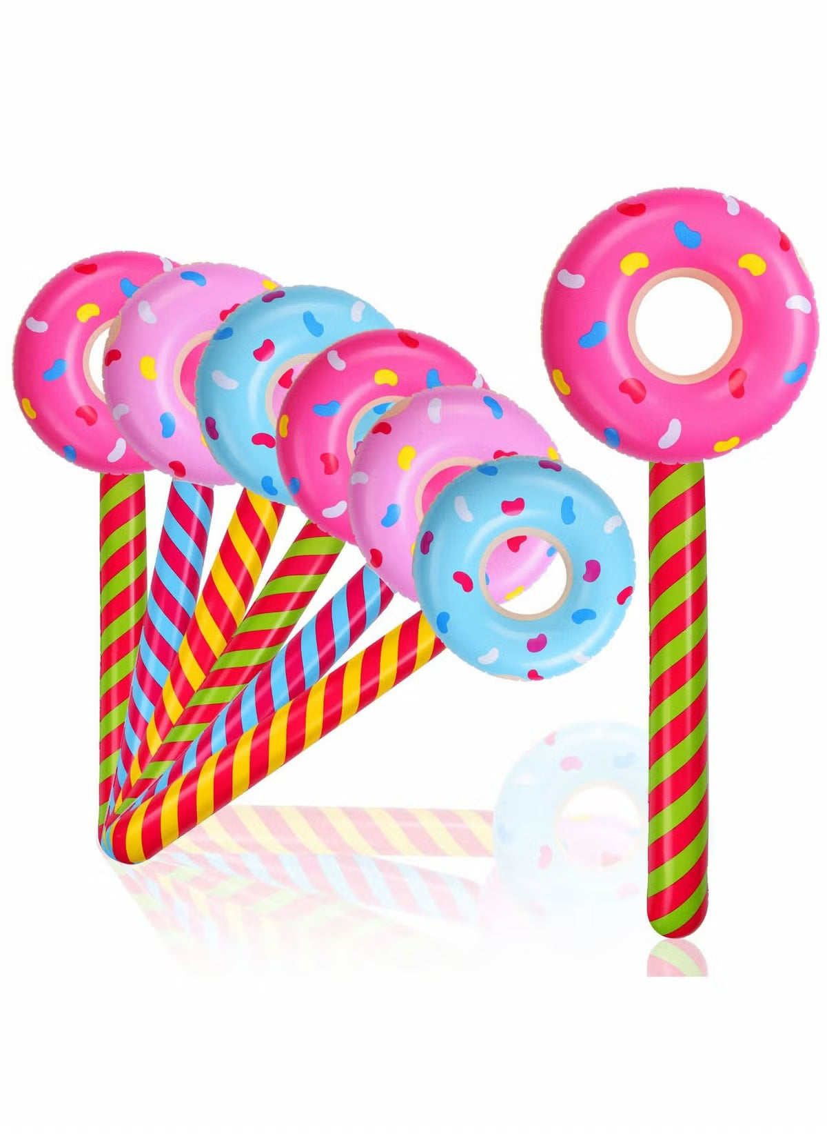 Inflatable Donut Lollipop Air Stick Wand