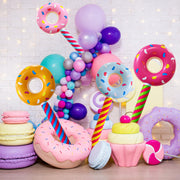 Inflatable Donut Lollipop Air Stick Wand