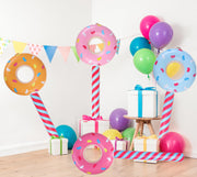 Inflatable Donut Lollipop Air Stick Wand