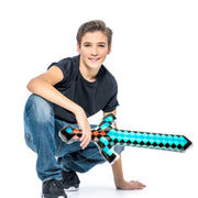 Inflatable Pixel Diamond Sword Toy Balloon
