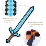 Inflatable Pixel Diamond Sword Toy Balloon