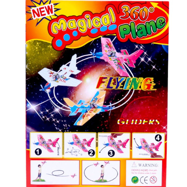 Magical 360° Flying Gliders Foam Plane Toy
