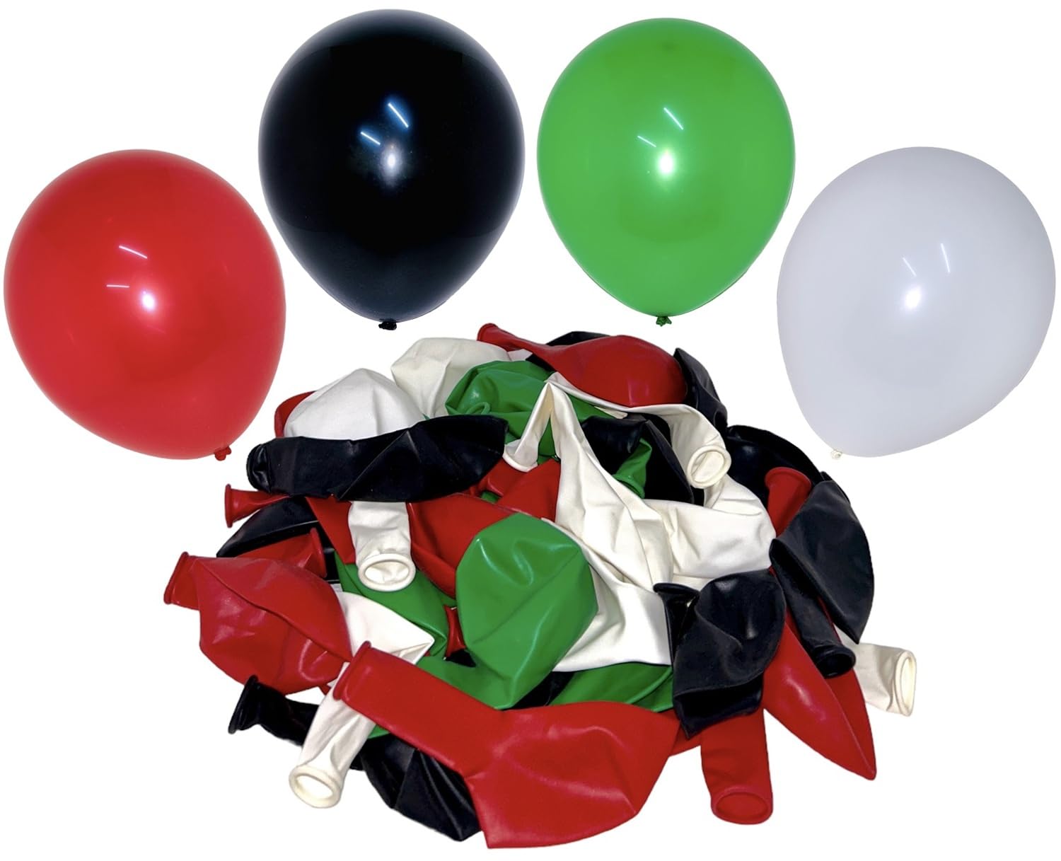 UAE Flag Color Latex Balloons Set