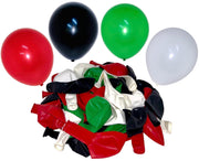 UAE Flag Color Latex Balloons Set