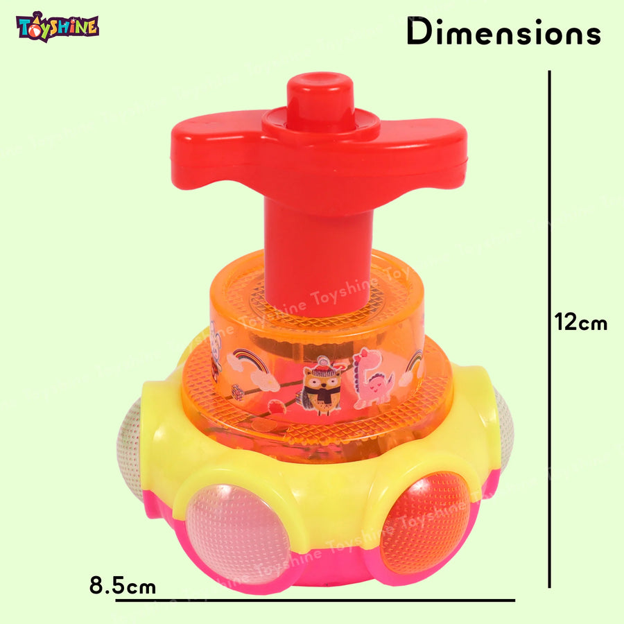 Multicolour LED Musical Spinning Top