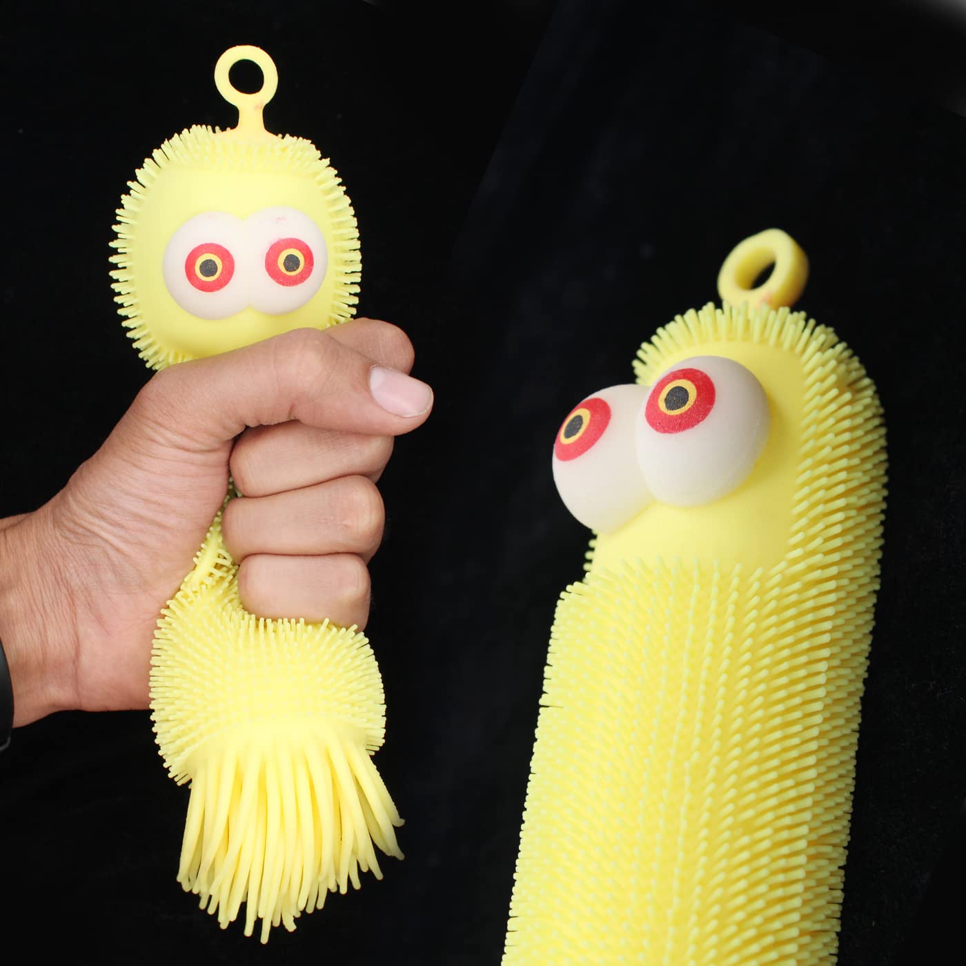 Big-Eyed Worm Puffer Caterpillar Toy