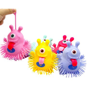 One-Eyed Alien Flashing Puffer Toy