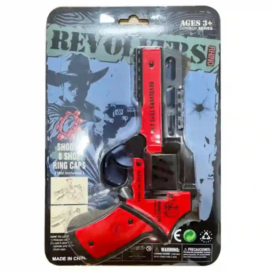 8-Shot Ring Cap Rhino Revolver Toy Gun