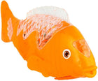 Moving Orange Fish Toy with Wheels