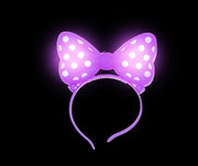 LED Polka Dot Bow Light-Up Headband