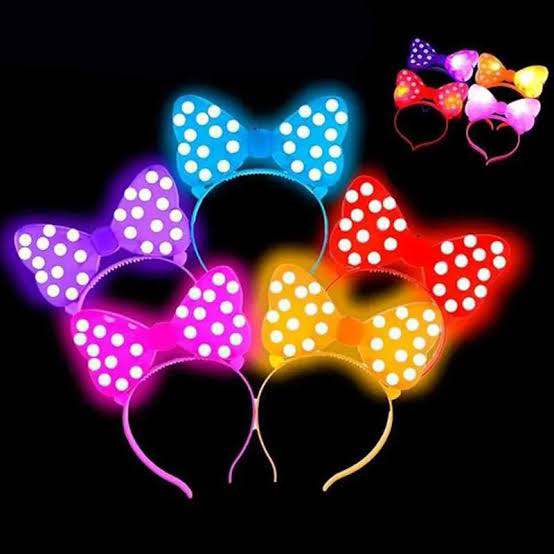 LED Polka Dot Bow Light-Up Headband