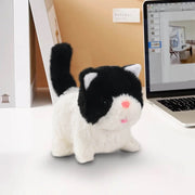 Interactive Tuxedo Kitten Electronic Plush Toy