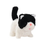 Interactive Tuxedo Kitten Electronic Plush Toy