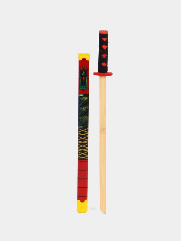 Traditional Bamboo Katana Sword with Scabbard