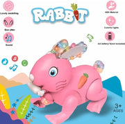 Interactive Light-Up Walking Bunny Toy