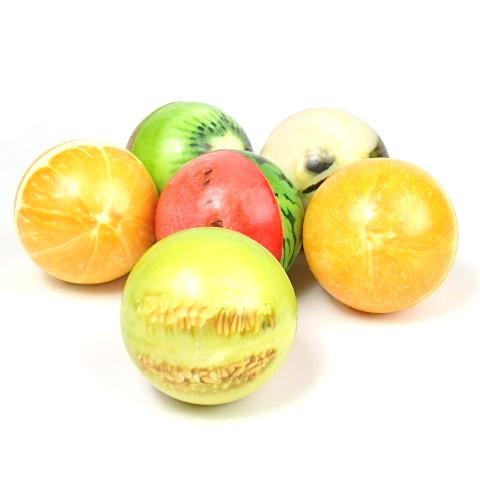 Fruit Print Foam Sponge Balls Set