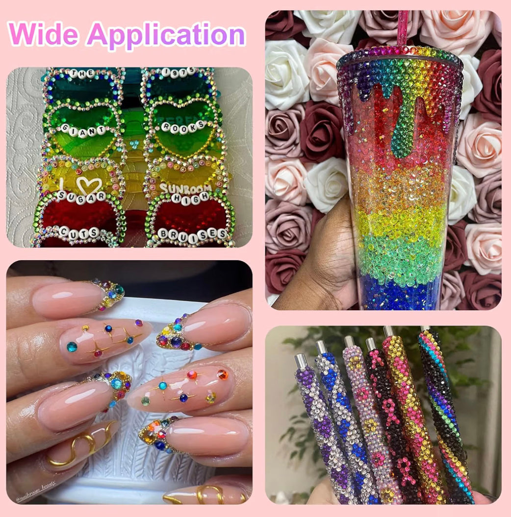 40-Color Jelly Rhinestones Crafting & Bedazzling Kit
