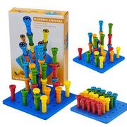 Bubbles & Blocks Peg Building Toy Set