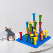 Bubbles & Blocks Peg Building Toy Set