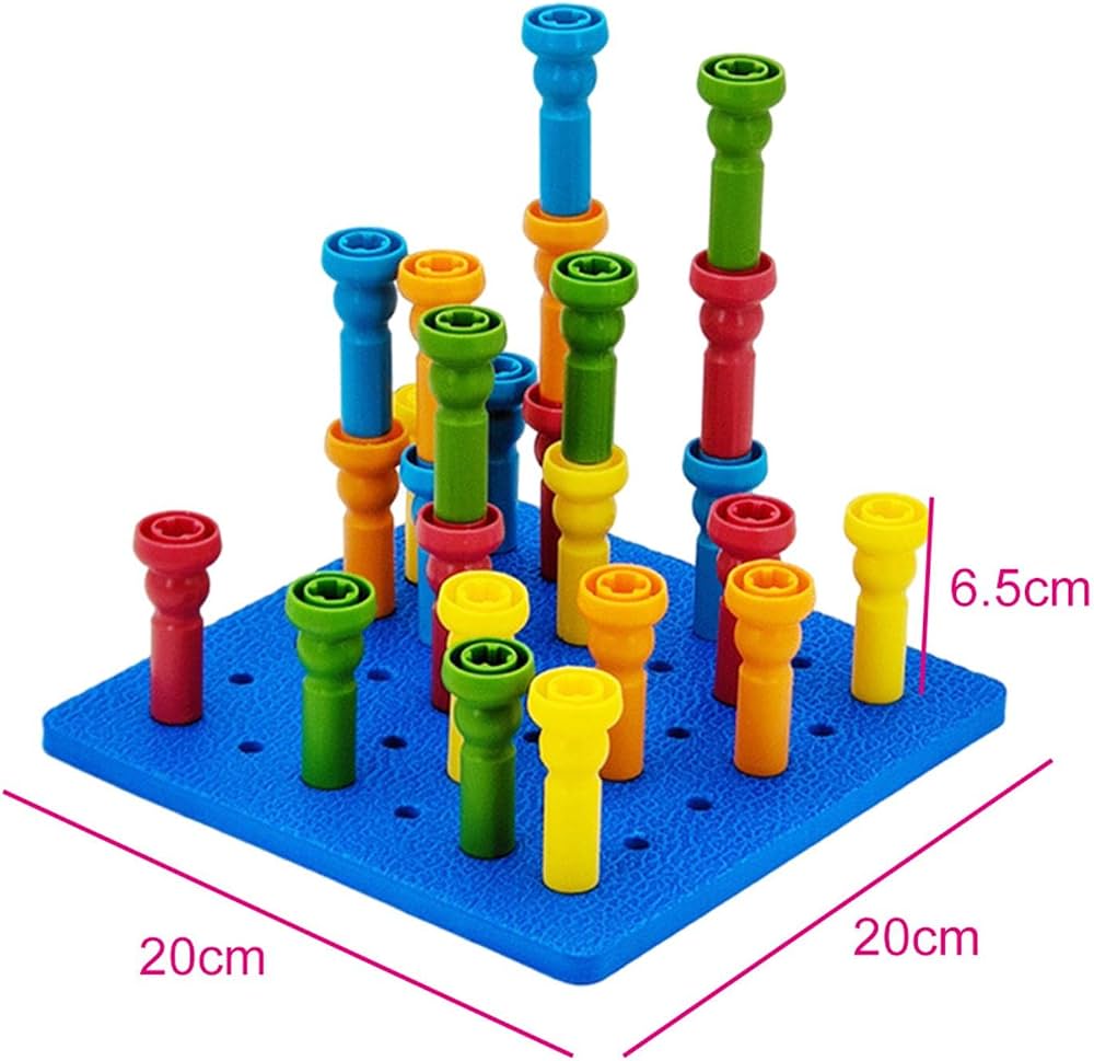 Bubbles & Blocks Peg Building Toy Set