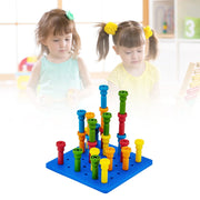 Bubbles & Blocks Peg Building Toy Set
