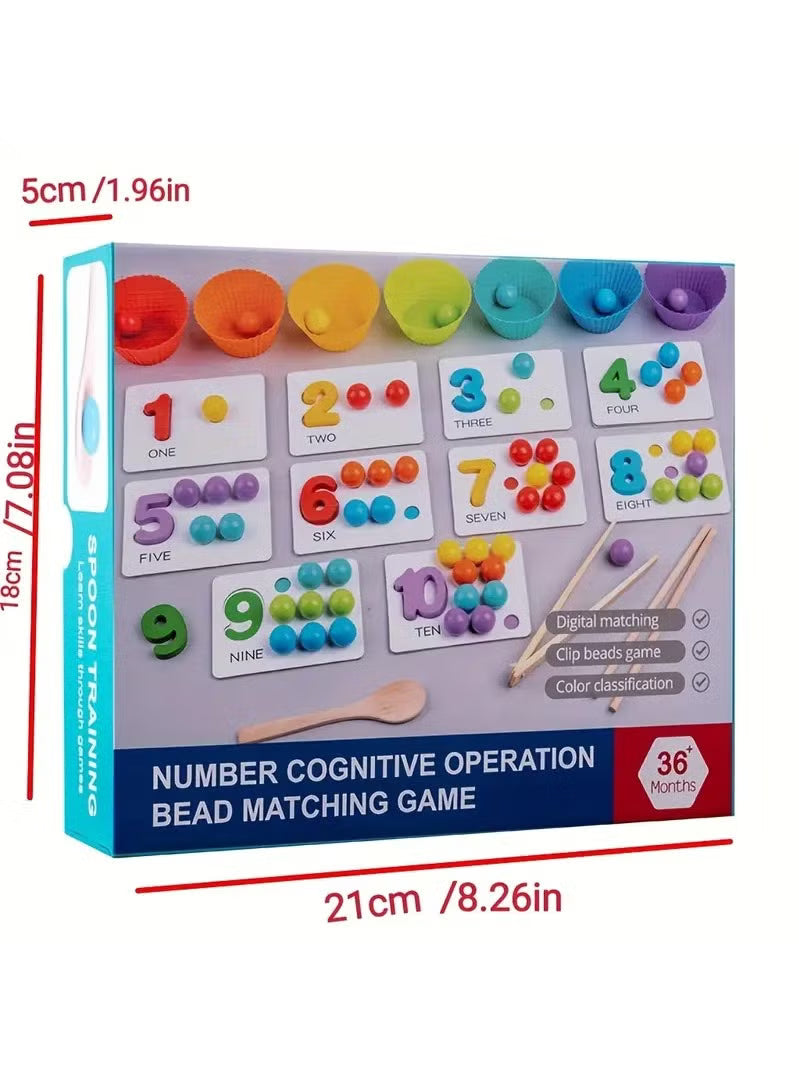 Number Cognitive Operation Bead Matching Game